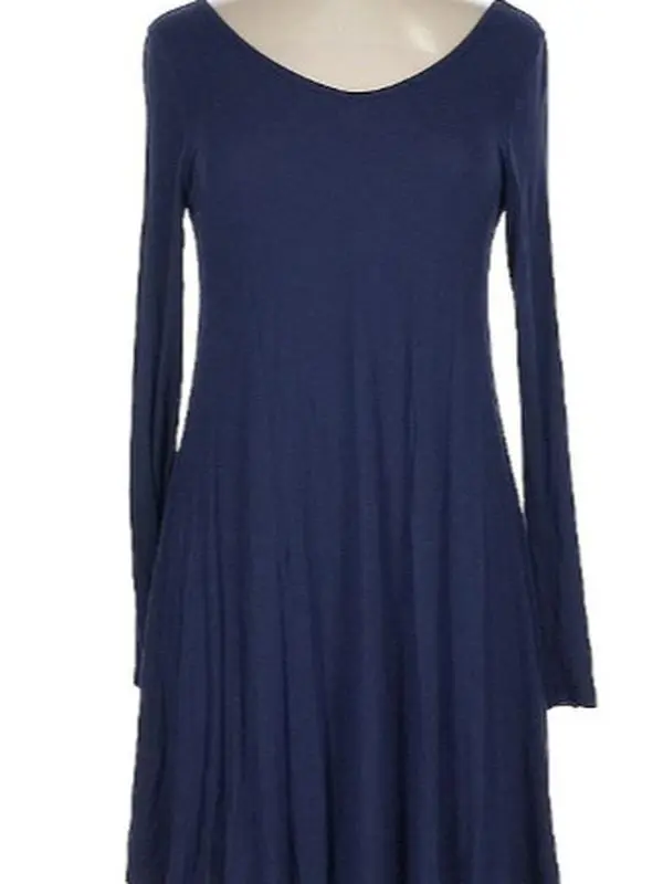 Dearcase Casual Blue Dress - Versatile Casual Outfit with Comfortable Fit and Stylish Design (Medium)