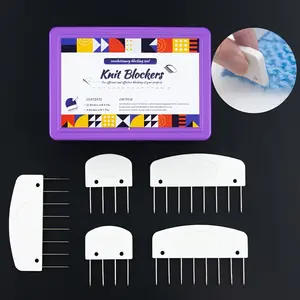 20pcs Knitting Blocks And Needles Kit, Knitting Blocks Combs For Blocking Knit Crochet, Lace Needlework Projects, Blocking Mats For Knitting Pads, Knitting Supplies