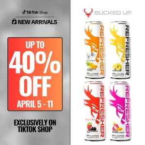 Bucked Up Refreshers - Low-Stim Energy Beverage (12oz. Cans) - Case of 12 Bucked Up Refreshers - Low-Stim Energy Beverage (12oz. Cans) - Case of 12