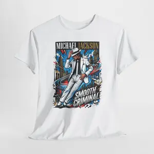 MJ "Smooth Criminal" Graphic Tee - Retro Pop Art Music T-Shirt