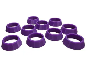 Pack of 10 Purple Ring Displays for 3/4" to 1" Marbles lot 5535