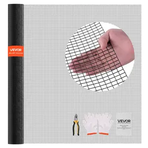 【Summervibes】VEVOR Hardware Cloth 72 in x 50 ft, 1/2 in 19 Gauge Galvanized Wire Mesh Roll, Weather-Resistant Vinyl Coated Chicken Wire Fencing, Heavy Duty Welded Garden Plant Fencing for Rabbit Cage Snake Fence