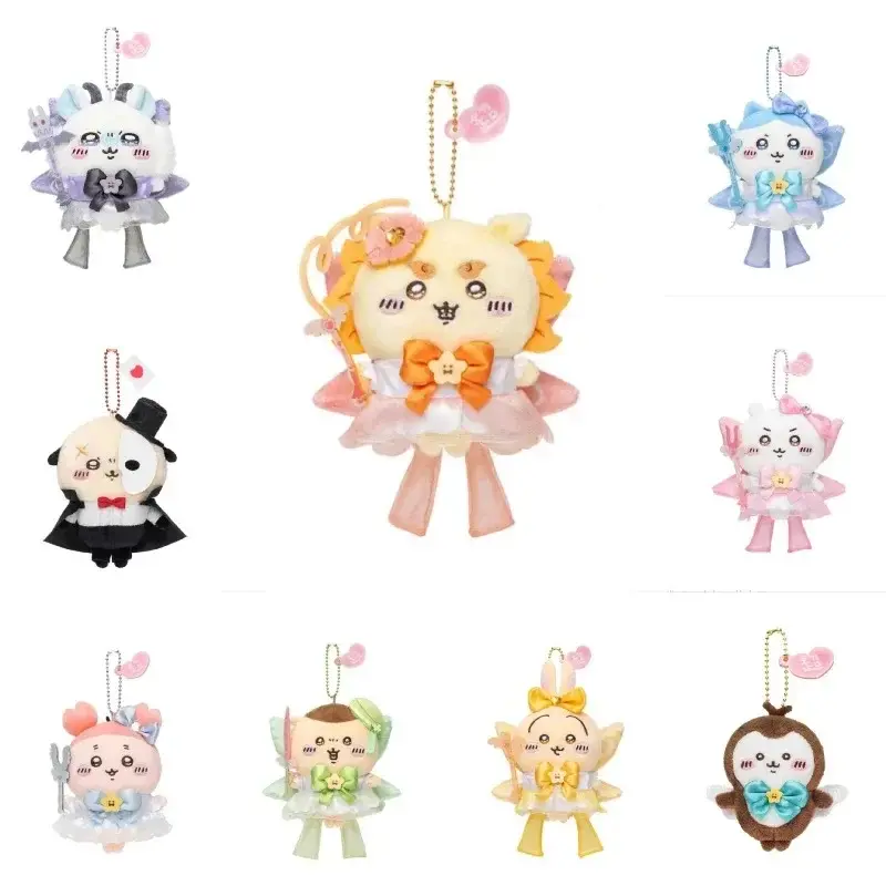 Popular New Chiikawas Super Magical Girl Keychain Plush Self-deprecating Bear Series Hachiware Usagi Momoka Plush Toy Girl Gift