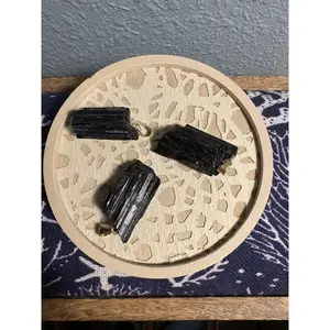 Tourmaline Rough Crystal Necklace Pendant - Pendant Only