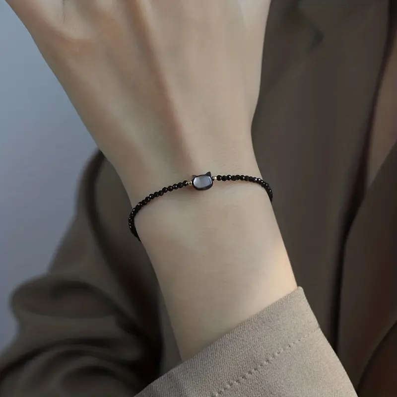 Fashionable Cat Bracelet for Women, Delicate Animal Jewelry with an Adjustable Strap for Daily Casual Wear, Adjustable Strap Bracelets, Fashionable Bracelet