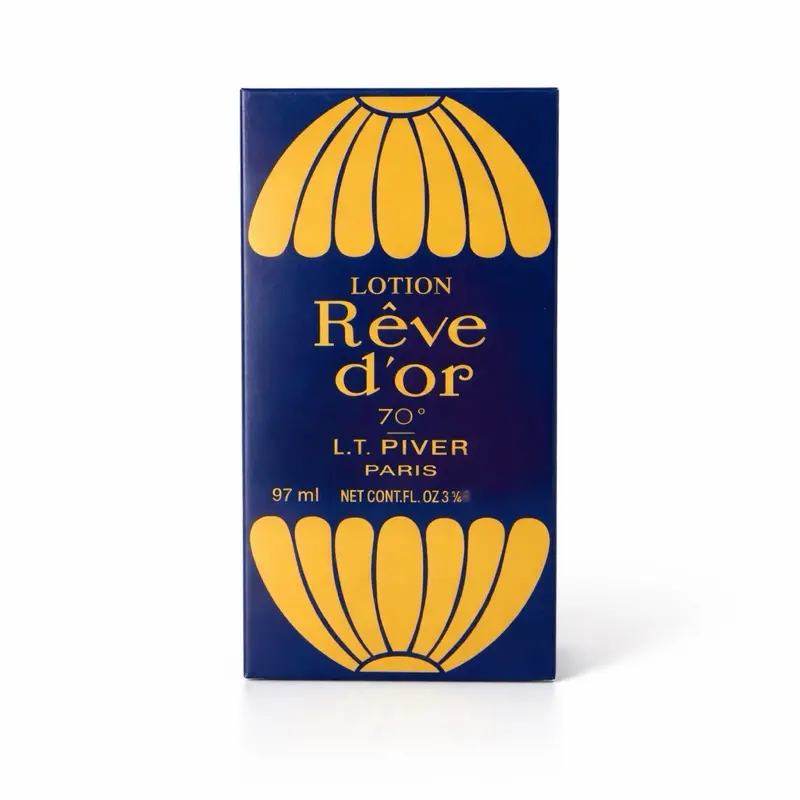 L.T. Piver Paris Lotion Rêve d’Or 70° 97 ml Authentic French Eau de Cologne Warm Amber & Citrus Fragrance for Men & Women
