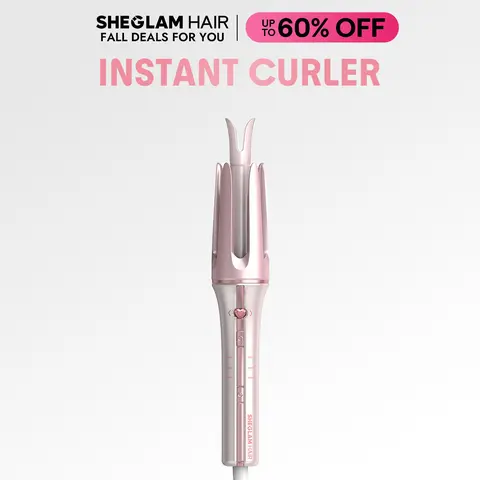 SHEGLAM HAIR Automatic Curling Iron - Auto Rotating Hair Curler, Multi Sizes (0.75/1/1.25in), 3-Level Temps, 2-Way Rotation, Universal Voltage, GlossPro Ceramic Coating, Less Damage, Curls Curlers & Straighteners Tool