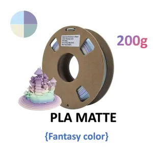 1 Piece Pla Matte Fantasy Color 3D Printing Filament, 200g High-Quality Material for Versatile Applications, Ideal for DIY Projects & Creations