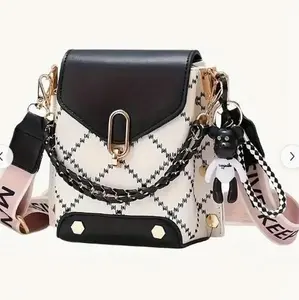 Phone Bag - Cross Body Purses Cute-Classic Shoulder Bag With Wide Shoulder Strap-Chic Mini Plaid Crossbody Bag- Fashionable Bag Trendy Shoulder Bag For Women ,