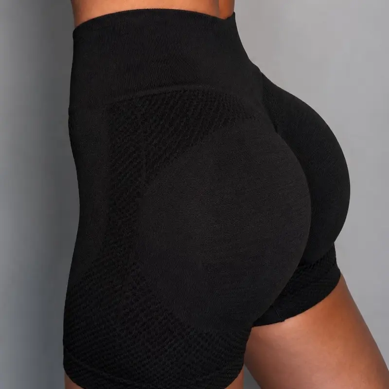 Women Seamless Scrunch Butt Shorts High Waist TikTok Push Up Gym Workout Booty
