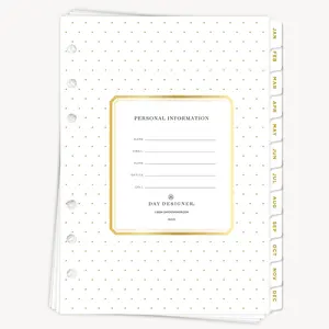 A5 Planner Inserts: 2025 Monthly Calendar (Calendar Year)