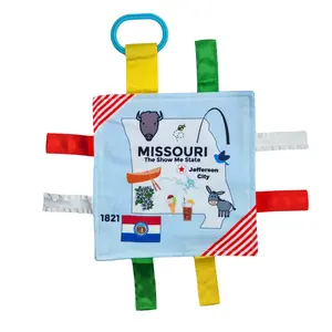 Missouri State Tag Toy Crinkle Square That Teaches Facts