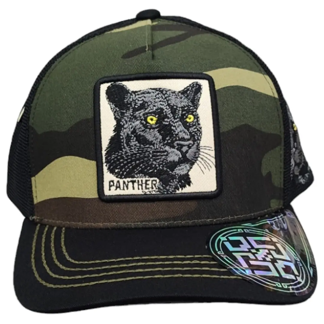 Black Panther Camo Curved brim Snapback Trucker