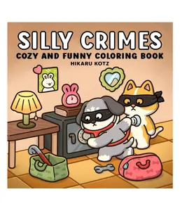 Silly Crimes: Cozy and Funny Coloring Book for Adults and Teens (Silly Funny Coloring Book)