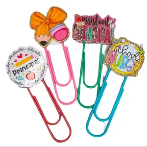Paper clip Acrylic bookmarks