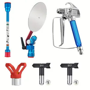 Airless Paint Sprayer with 311 & 517-Tip, Car Paint Sprayer with 7.87 Inch Extension Rods and Spray Guide Accessory, Car Paint Repair Tools, Car Washing & Maintenance Accessories