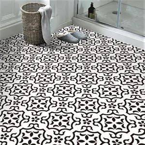 Morcart 10-Piece Self-Adhesive Floor Wall Tile Stickers, Waterproof Oilproof Insulation Easy Clean DIY Eco-Friendly Non-Toxic