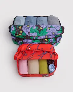BAGGU- Packing Cube Set Poppy Mix