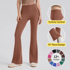 UltraSculpt SoCinched High Waisted Scrunch Butt Lifting Tummy Control Pocket Shaping Yoga Bootcut Leggings