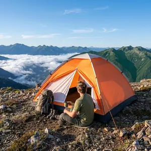 【Father's day Gift】 AYA StarX 1/2 Person Outdoor Camping Tent, Waterproof Lightweight Portable Pop Up Tents for Camping Essentials, Music Festivals, Backpacking, Hiking
