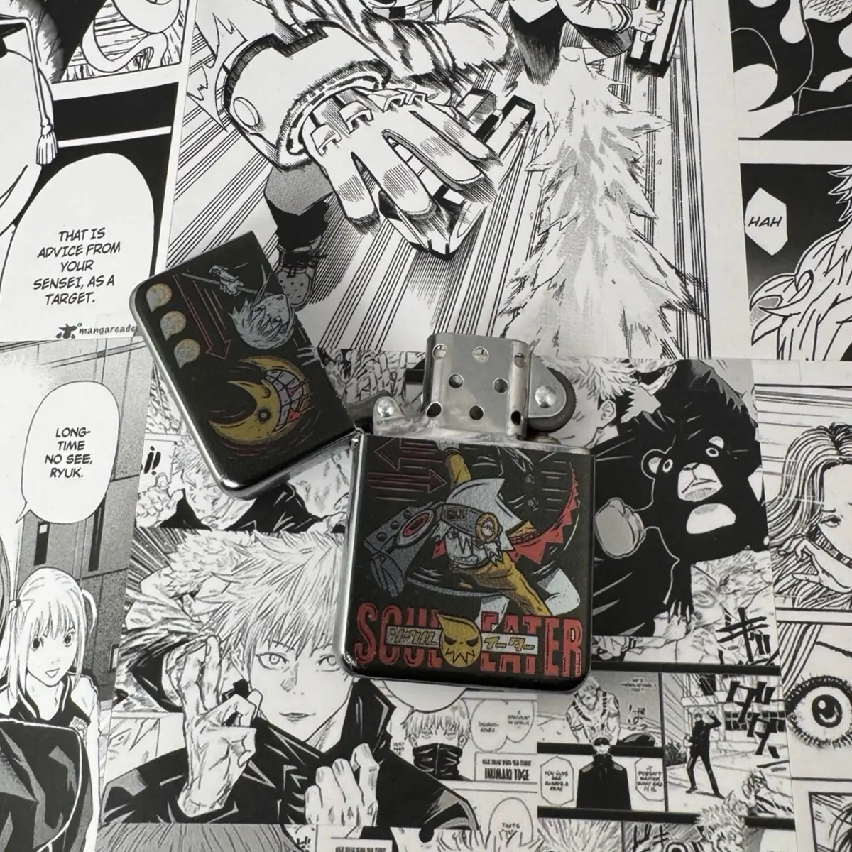 Soul Eater Anime-Inspired Universal Lighter Case - Stylish Durable Protective, Lightweight