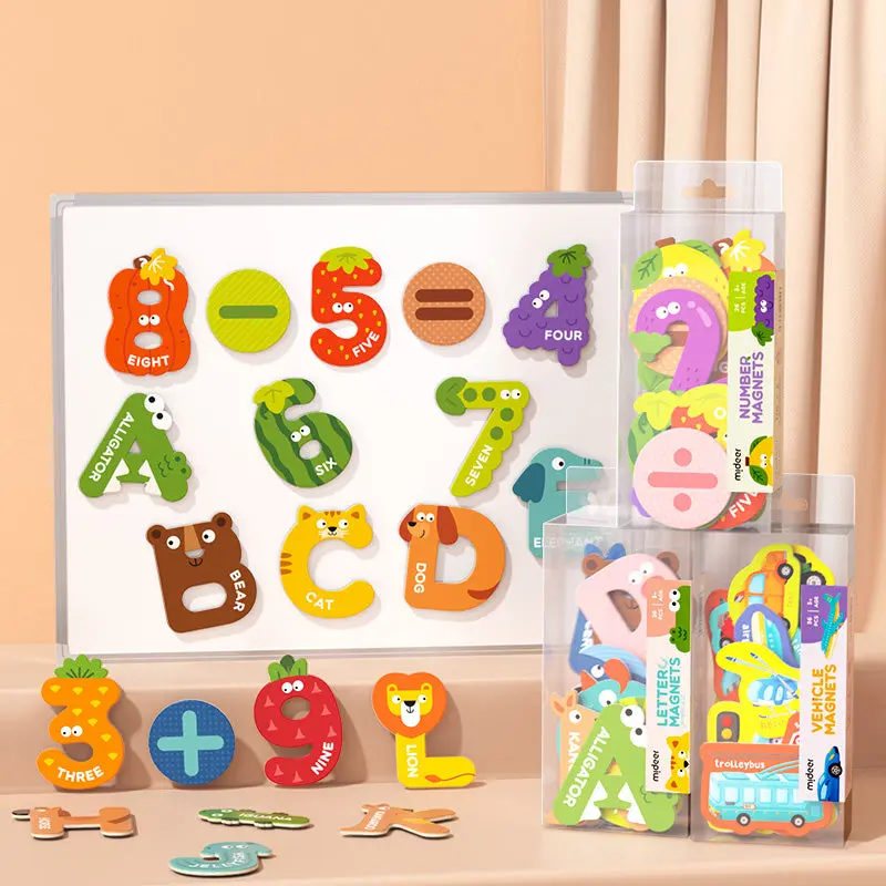 Mideer Large Magnetic Letters, Alphabet Magnets for Kids, ABC Magnets Refrigerator Magnets, ABC Learning for Toddlers, Kids Magnets for Fridge, Preschool Learning & Educational Toys for 3 Year Old