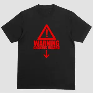 Short Sleeve Shirt Safety Alert Potential Choking Hazard Risk