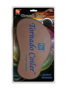 BT Tornado Coiler Hair Brush Sponge 8mm Blue #09941