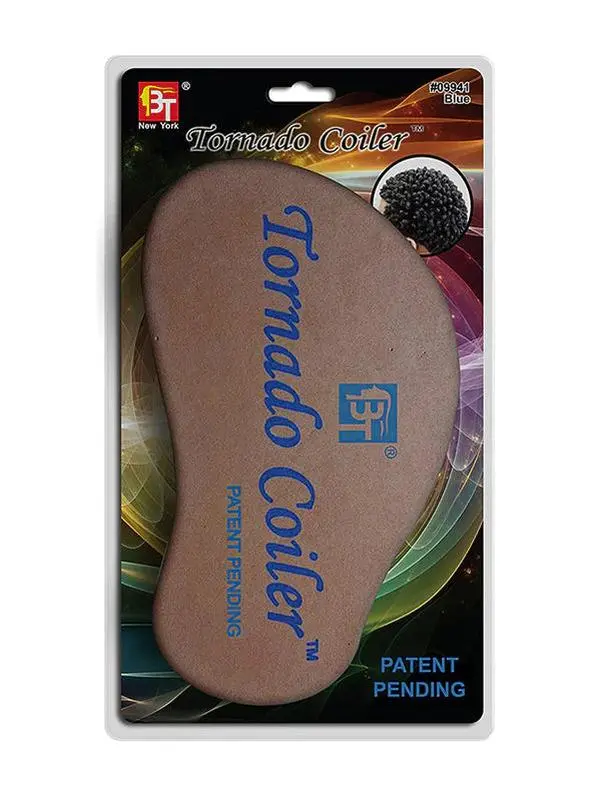 BT Tornado Coiler Hair Brush Sponge 8mm Blue #09941