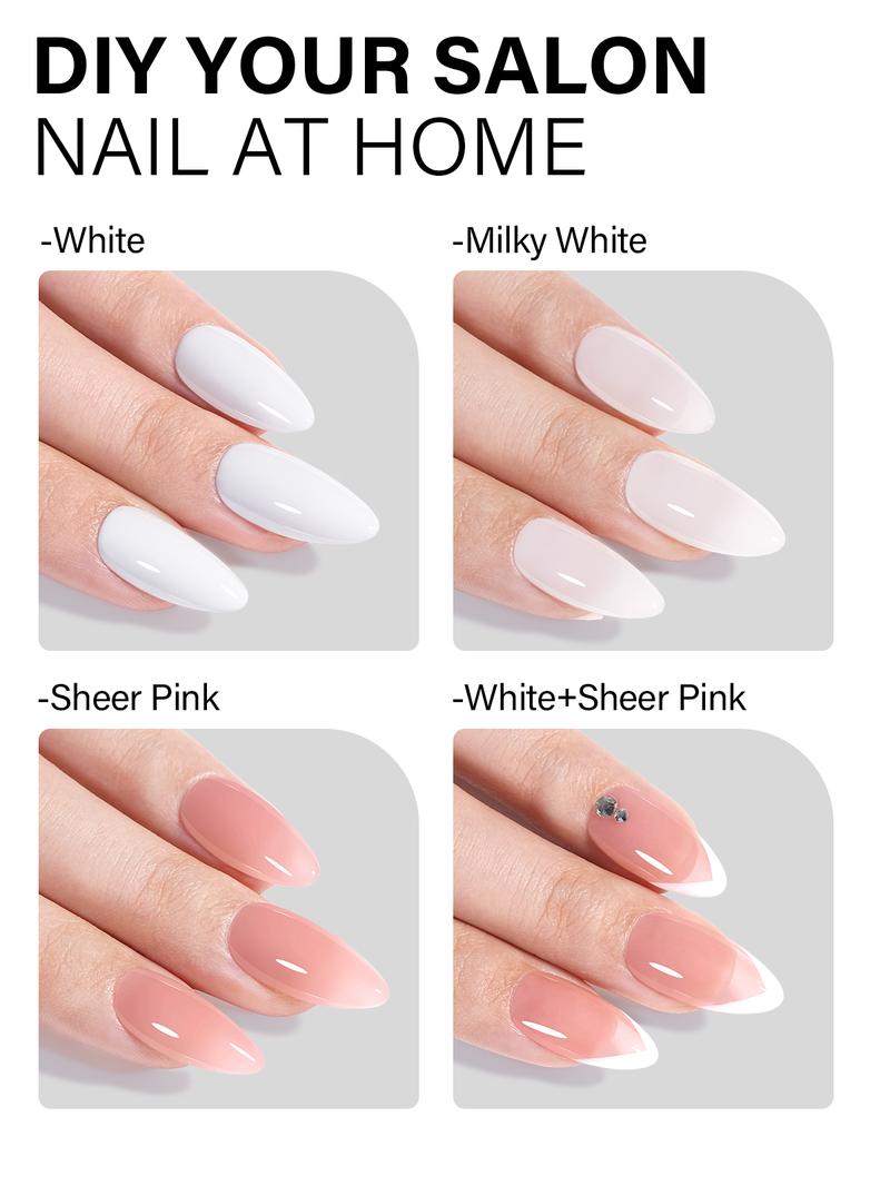 AILLSA Upgraded DIY Nail Kit Medium Square 224pcs Nail Tips in 14 Sizes with Soild Gel Nail Glue,Nail Dehyrator,4 Timers Auto Sensor UV Lamp,3 Gel Polish,Top Coat,Nail Stamp,Cuticle oil, gelx nail,Manicure Fall Nails Birthday&Chritmas Gift for Girl