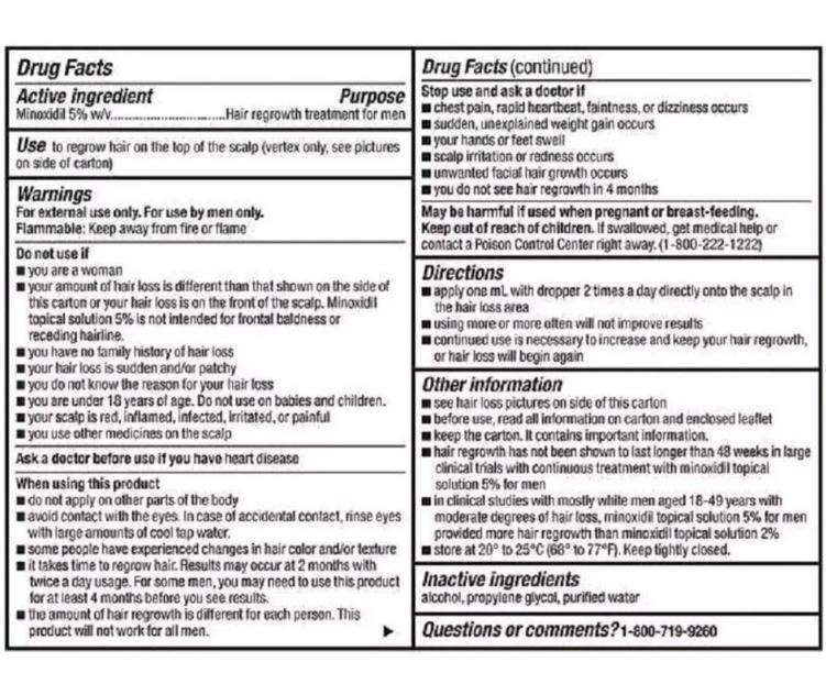 Kirkland Minoxidil 5% for Men & Women Universal Solution for Pattern Baldness & Thinning Liquid Hair Growth Booster 3-Month Supply| Targets Hair Thinning at the Root, Enhances Hair Density & Supports Healthy Growth, Dermatologically Tested.good