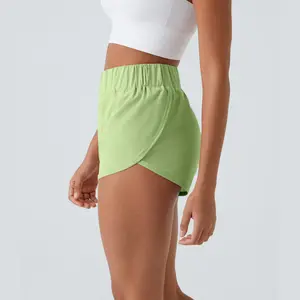 Halara High Waisted Dolphin Hem Casual Shorts 2"