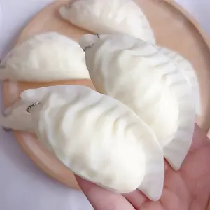 MOBECK 2 Pcs Dumpling Stress Balls for Kids & Adults - Fidget Sensory Toy for ADHD Relief - Stretchy Squish Toys - Fun Hand Toy for Stress Reduction 3.5 Inches Novelty Squeeze Toys Safe Durable Material