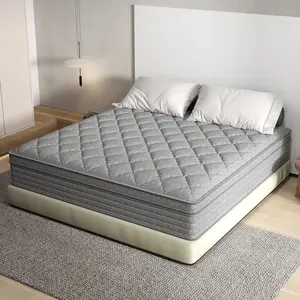 Spring Tok 12"14" Memory Foam Mattress Hybrid Pocket Spring Twin Full Queen King Size Medium Firm in A Box - Sweet Night King Size for Bedroom