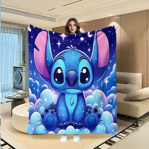 Soft Stich Starry Sky Healing Blanket, Soft Touch Ultra Warm, Creative Flannel Digital Print, Valentine's Day Gift, Multi-Purpose Throw