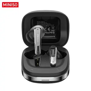 MINISO MS115 Wireless Earbuds, Noise-Canceling Headphones, In Ear Earbuds, Bluetooth 6.0 Earphones, Waterproof Audio Earbuds for Music & Calls, Comfortable for Sports