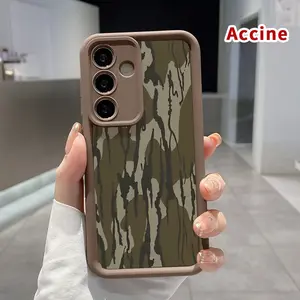 Phone Case Compatible with Samsung Galaxy S24 Plus S25 S23 S22 Ultra S24+ Camouflage Artistry Pattern TPU Lens Protection Durable Soft Cover Gift for Boy