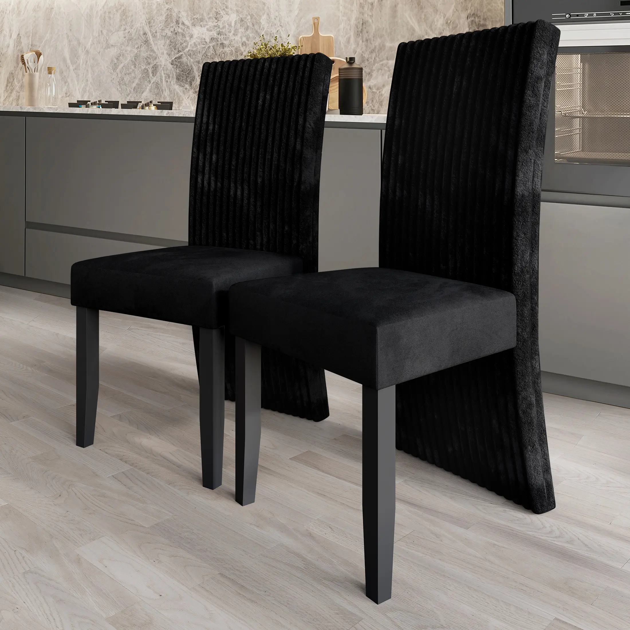 7-Piece Dining Set with 59" Rectangular Dining Table