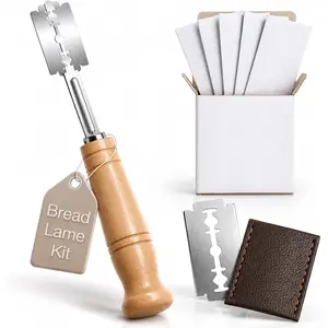 Bread Lame, Sourdough Scoring Tool for Bread Baking, Bread Scoring Tool with Beech  Handle, Protective Cover & 5