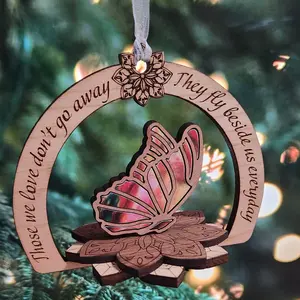 Custom Butterfly Memorial Ornament