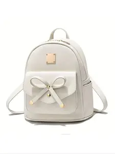 New Versatile Casual Lightweight Backpack for Women, PU Fashion Student Bag, Travel Shopping Mall Bag, Large Capacity Shoulder Crossbody Bag