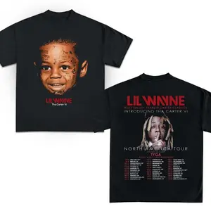 Lil.Waynee Face Tee Tha Carter VI Tour Shirt Trendy Summer Sun Clothing Unisex Style