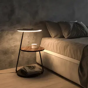EP LIGHT Smart Nightstand With Wireless Charger & Night Light, Side table, End Table, Cofee table