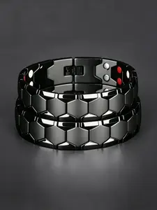 High-Quality Titanium Alloy Magnetic Wristband, Men's Pain Relief Bracelet, Heavy-Duty Stainless Steel Health Band, Perfect Gift, Men Jewelry