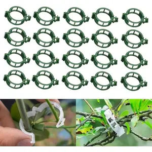 50Pcs Plant Support Clips, Plastic Trellis Garden Support Clips for Climbing, Plant Fixing Clips for Climbing Plants,Grape and Vine Vegetables, Reusable Clips to Grow Upright Makes Plants Healthier