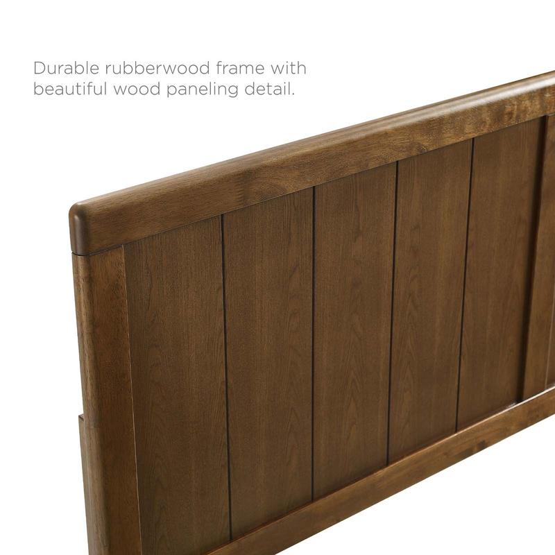 Modway Robbie Full Wood Headboard in Walnut