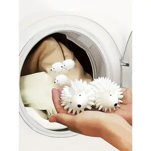 Laundry Ball White Hedgehog Stain Remover Anti Entanglement Magic Washing Cleaning Tangling Clothes Universal Washing Machines
