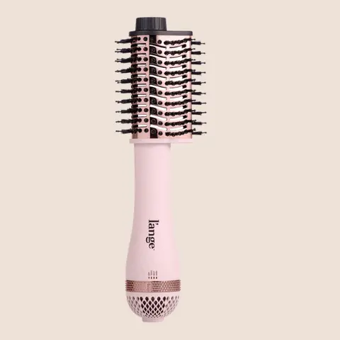 L'ANGE HAIR Le Volume Elevé Multifunctional Salon Hair Dryer with Comb - 65mm Titanium Teardrop Barrel, Ionic Lightweight Heat Protection Blowout Tool, Smooth Styling Option for Women's Beauty Gift
