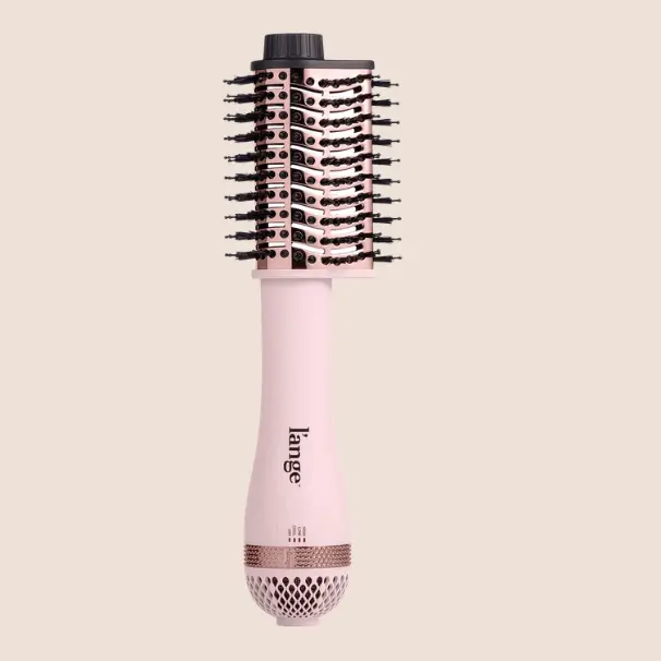 L'ANGE HAIR Le Volume Elevé Multifunctional Salon Hair Dryer with Comb - 65mm Titanium Teardrop Barrel, Ionic Lightweight Heat Protection Blowout Tool, Smooth Styling Option for Women's Beauty Gift