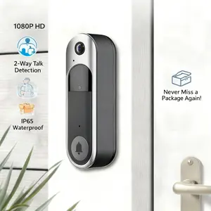 Wireless Doorbell Camera，Video Doorbell，2.4G WiFi Only, Night Vision, Cloud Storage, Battery Powered, 100%Wire-Free,door Camera，Indoor Outdoor Surveillance Cam for Home Security System